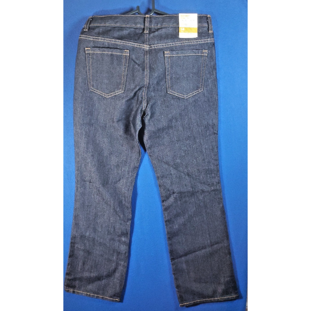 Old Navy Loose Boot-Cut Husky Women's Denim Jeans Size 14 straight Thigh - Picture 5 of 16